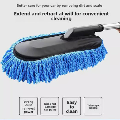 Extendable Car Cleaning Mop – Dust Removal with Stainless Steel tube Handle